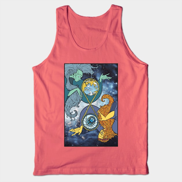 Mother Earth and Father Time Tank Top by IT-Anastas